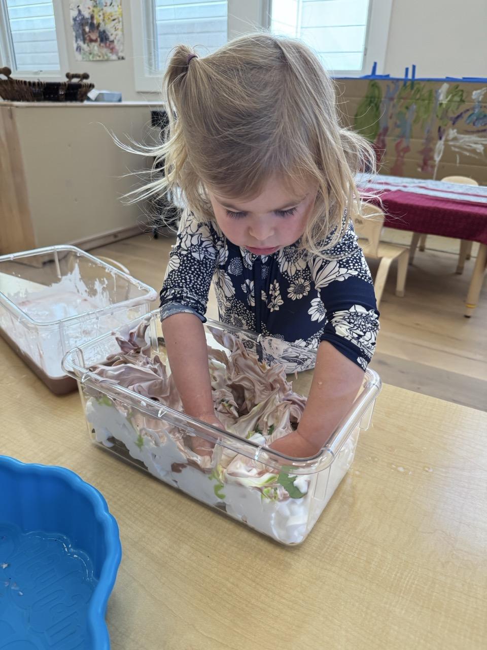 Wonder Years School preschool children engaged in creative art activities in San Francisco