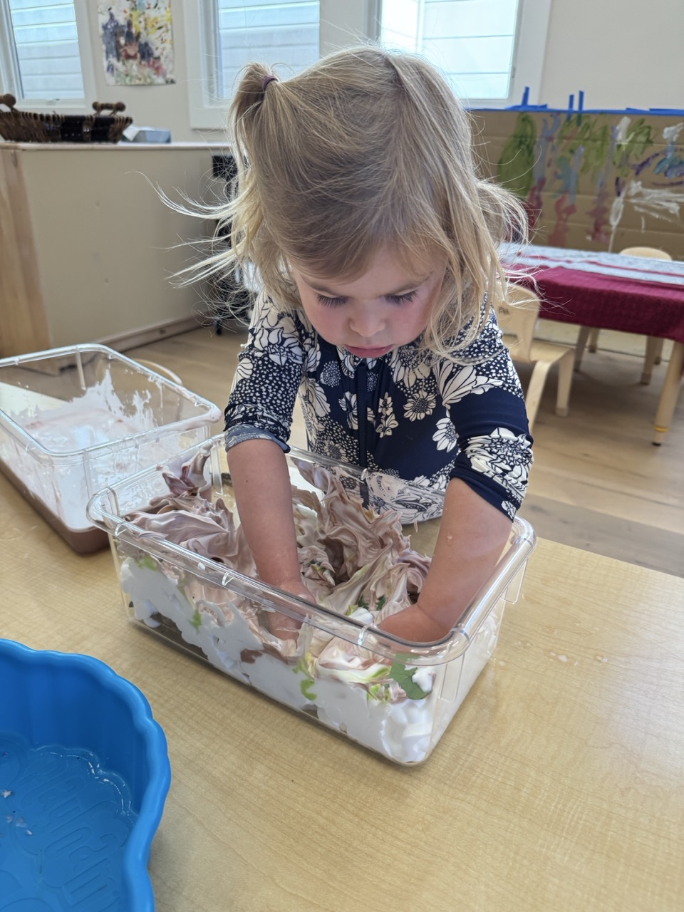 Wonder Years School preschool children engaged in creative art activities in San Francisco